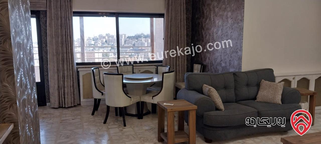 شقة طابقية مفروشة للبيع في عمان - تلاع العلي طابق ثالث مساحة البناء 350م والترس 60م