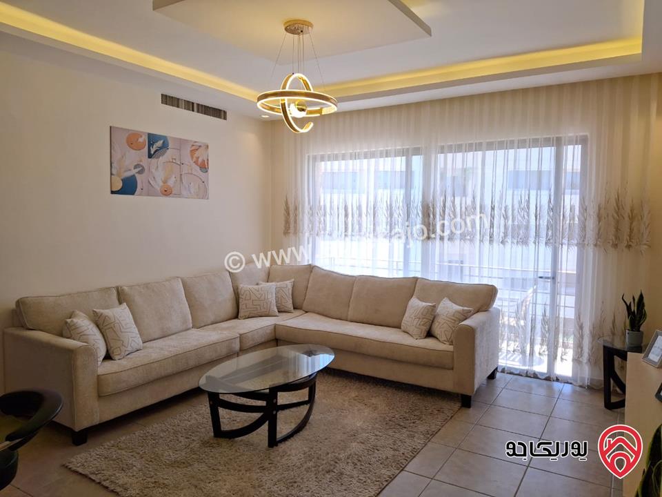 شقة فاخرة مفروشة مساحة 100م طابق أول للايجار في عمان - عبدون