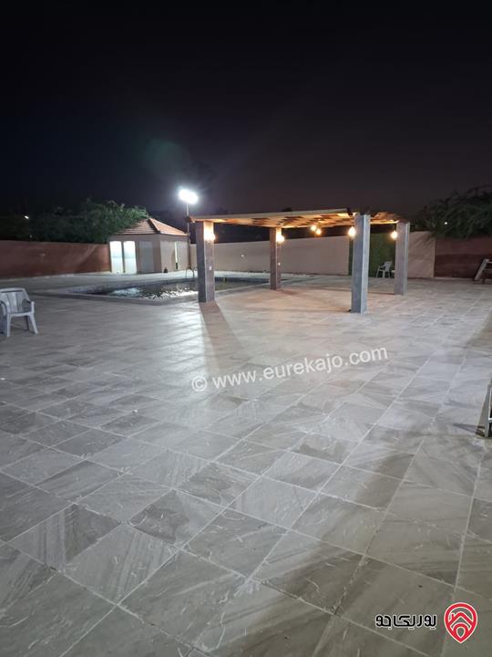 شاليه مساحة البناء 350م على أرض 4 دونم للبيع في منطقة غور نمرين – الشونة الجنوبية  