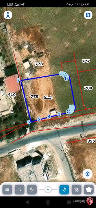 قطع أراضي بمساحات وأسعار مختلفة كما موضحة بالاعلان للبيع في السلط كافة المناطق