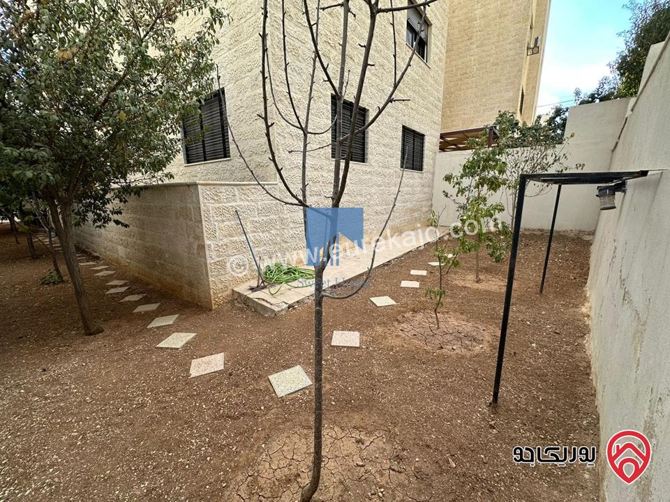 شقة أرضية مميزة للبيع في عمان - الجندويل قرب مركز أمن البيادر 180م مع حديقة وترسات 200م