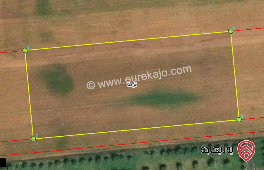 ارض 3451م للبيع في اربد - من اراضي الرمثا ضمن حوض بانيا 