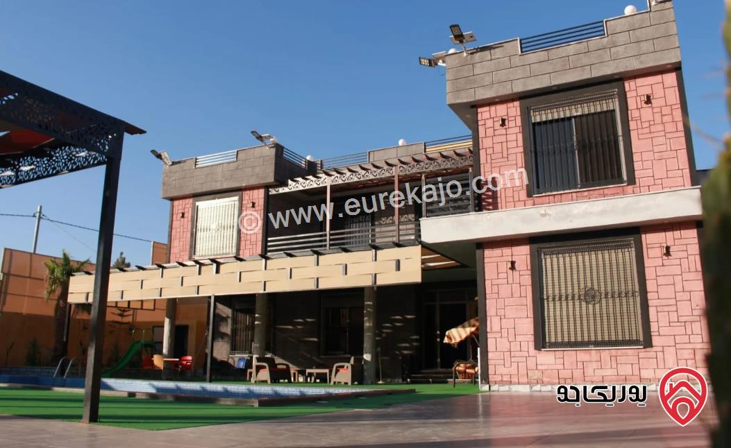 مزرعتان مساحة بنائهم 390م على نفس قطعة الأرض مساحتها 4500م للبيع في جرش  - دحل 