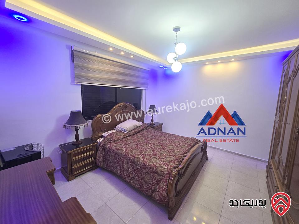 شقة أرضية مساحة 185م داخلي مع حديقة كبيرة 400م و كراج ومدخل خاص مفروشة للإيجار في عمان - الصويفية