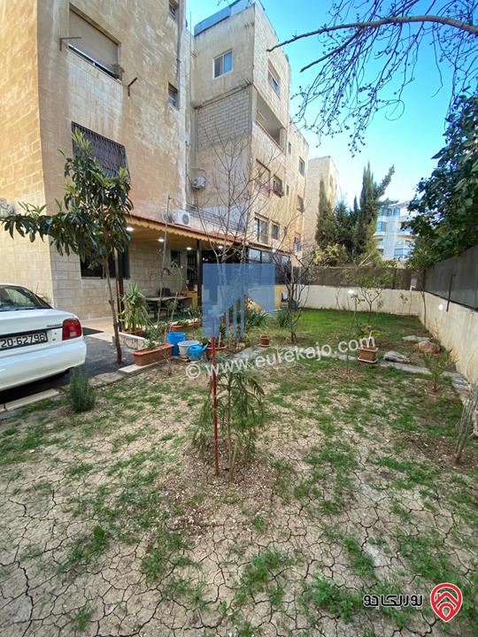 شقة مميزة شبه أرضية مساحة 100م مع حديقة وترسات 200م للبيع في عمان - أم السماق الشمالي