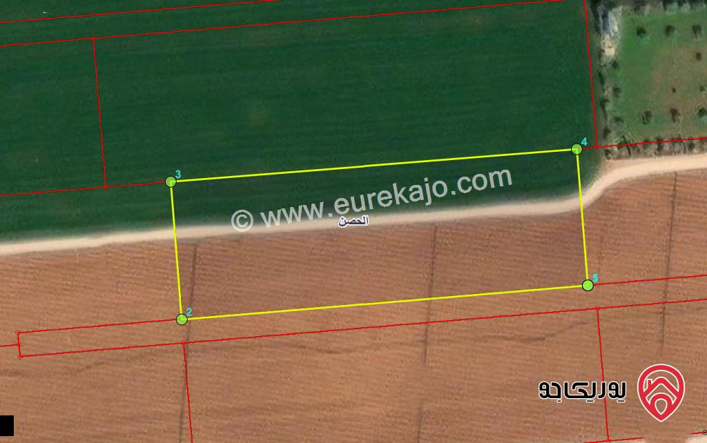 قطعة ارض مساحة 3531م للبيع في اربد جنوب شارع البتراء   