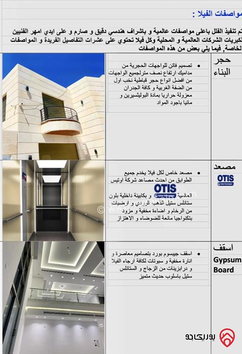 فيلا مساحة 665م للبيع في عمان - بدر الجديدة 