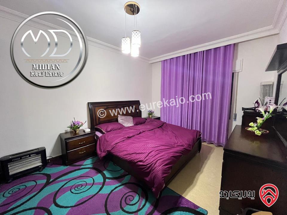 شقة مفروشة للايجار في عمان - ام السماق مساحة 130م طابق ثاني تشطيبات و فرش سوبر ديلوكس اطلالة جميلة بسعر مميز