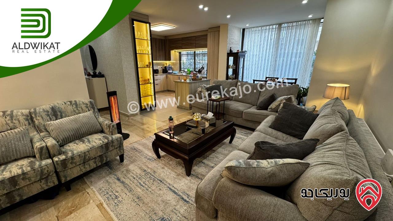 شقة أرضية للبيع في عمان - خلدا مساحة البناء 170م و مساحة الترس 20م موقع مميز