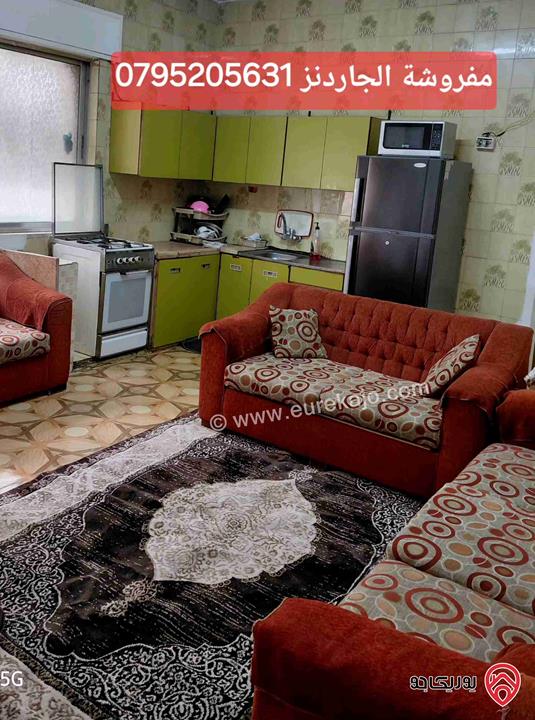 شقة مفروشة طابق ثاني مساحة 65م للايجار من المالك مباشرة في عمان - الجاردنز