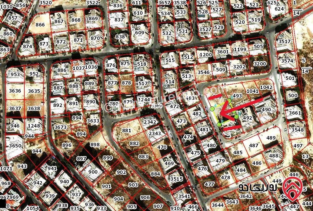 قطعة ارض مساحة 989م للبيع في ضاحية الرشيد - من اراضي ياجوز شمال عمان
