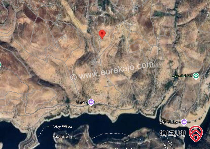 ارض مساحة 2250م تصلح لشاليه خاص للبيع في جرش