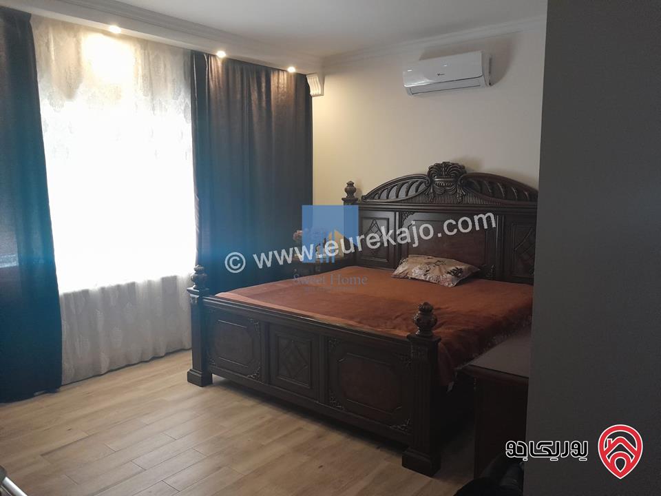 شقة أرضية مفروشة فاخرة للبيع في عمان - السابع قرب السفارة الرومانية 185م مع ترس امامي 25م تشطيب سوبر ديلوكس