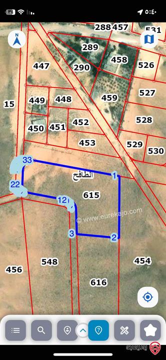 ارض مساحة 3 دونم و 500م للبيع في الزرقاء الطافح الجديد 