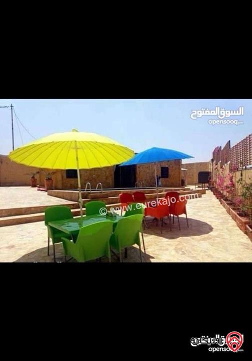 مزرعة و شاليه مساحة 480م وبناء 90م للبيع في البلقاء - دير علا ظهرة الرمل