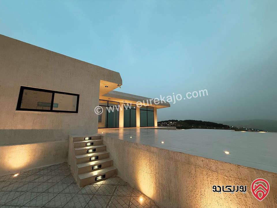 شاليه مساحة الأرض 500م والبناء 124م للبيع في جرش - الكفير