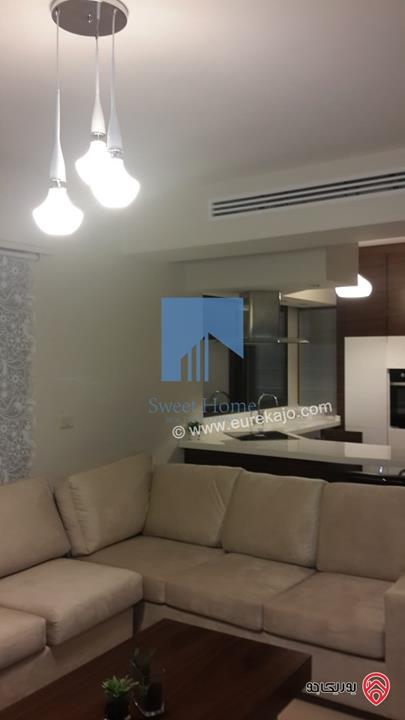 شقة أرضية مفروشة فاخرة للبيع في جبل عمان - مقابل رئاسة الوزراء وقرب فندق عمان ويست 100م مع ترسات 110م بسعر مغري