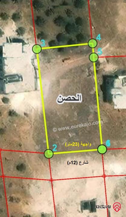 قطعة أرض مساحة 1156م للبيع في اربد - من اراضي الحصن ضمن حوض المزاهر 