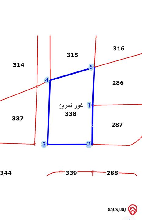 اراضي زراعية مساحة 656م للبيع في البحر الميت لانشاء شاليهات في الشونة الجنوبية