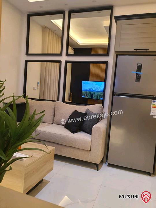 شقة مفروشة 100م للايجار يومي اسبوعي شهري في اربد