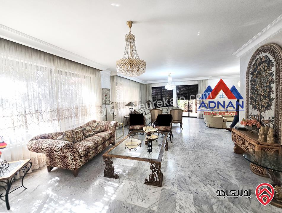 فيلا مستقلة مساحة 650م على أرض 850م مفروشة للايجار في عمان - خلدا