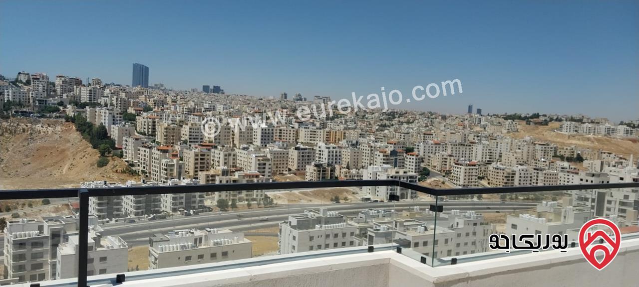 شقة للبيع في عمان - دير غبار طابق اخير مع روف مساحة البناء 180م ومساحة الترس 80م