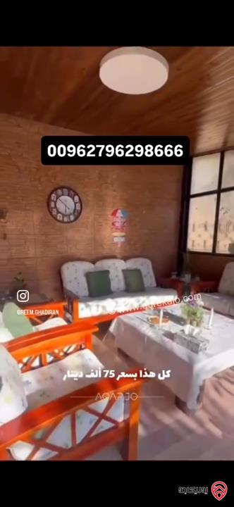 شقة شبه أرضي مساحة 207م داخلي و 220م خارجي للبيع في عمان - ضاحية الرشيد