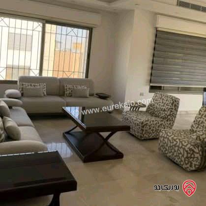 شقة مفروشة ديلوكس طابق ثالث مساحة 220م للايجار في عمان - عبدون