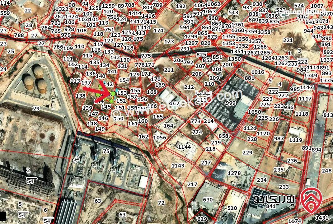 قطعتين ارض مساحة كل قطعة 1 دونم للبيع في الزرقاء - من اراضي الهاشمية منطقة صناعية واصل كل الخدمات بسعر مغري