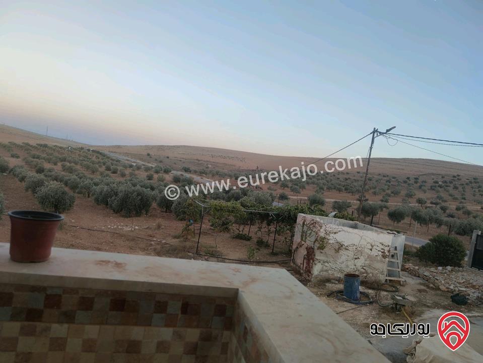 منزل مساحة 140م على أرض 5 دونم للبيع في المفرق قضاء رحاب 