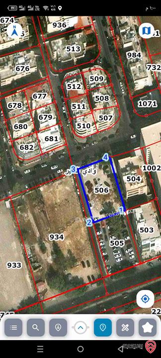 قطعة ارض تجاري مساحة 956م للبيع في عمان الغربية - وادي السير حوض مربعة موسى
