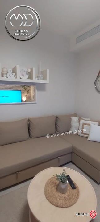 استديو مفروش للبيع في عمان - الرابية مساحة 36م طابق ثاني تشطيبات و ديكورات فندقية فرش فاخر يصلح للاستثمار بسعر مميز