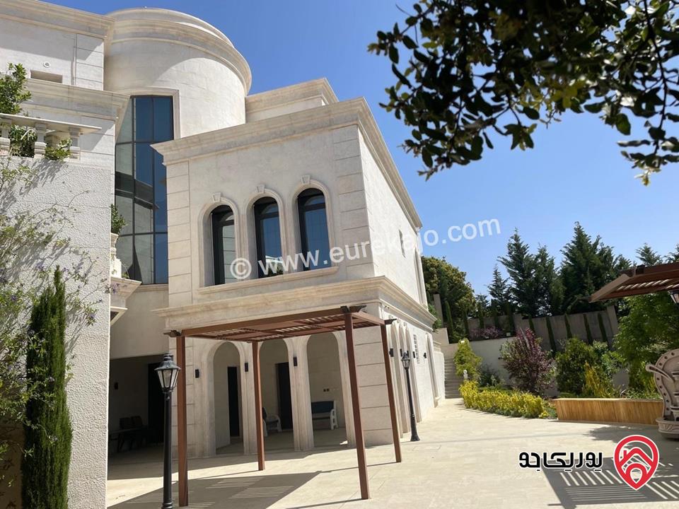 قصر فاخر مساحة البناء 2000م على أرض 2 دونم و 650م للبيع في عمان - دابوق 