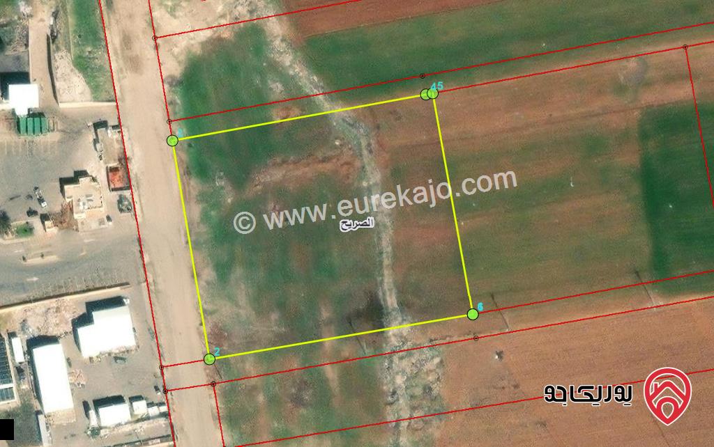 قطعة ارض مساحة 3 دونم للبيع في اربد - الصريح شمال شارع حوارة