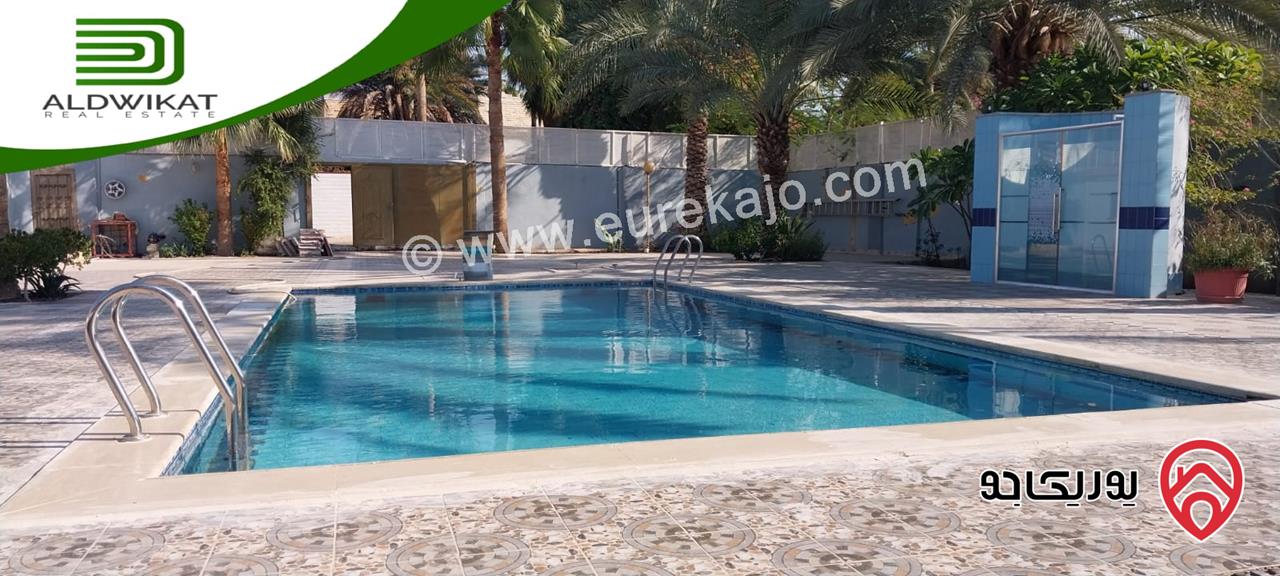 شاليه مميز مساحة البناء 180م على أرض 1300م للبيع في الغور الشونة الجنوبية