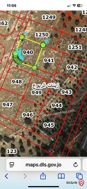 قطعة أرض مساحة 500م للبيع في عمان - ابو نصير خلف الكلية البحرية