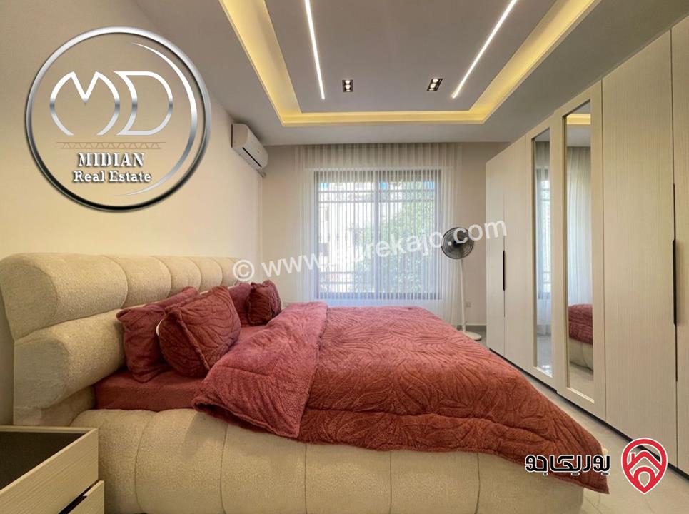 شقة مفروشة جديدة للايجار في عمان - خلدا طابق اول مساحة 200م تشطيبات و ديكورات فاخرة فرش فندقي اطلالة جميلة