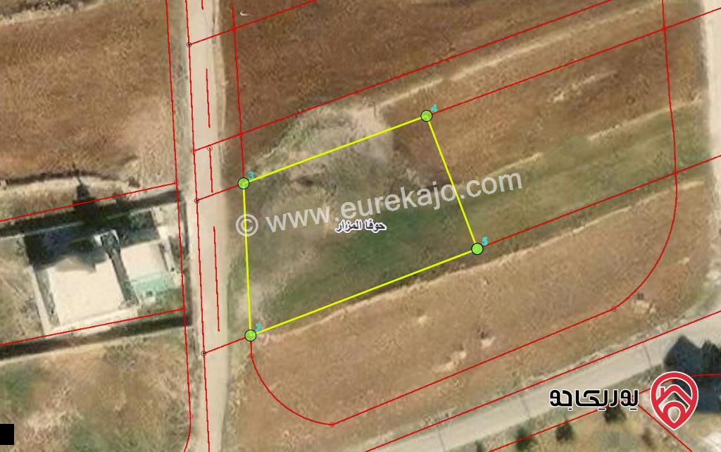 قطعة ارض مساحة 1001م للبيع في اربد - حوفا المزار 