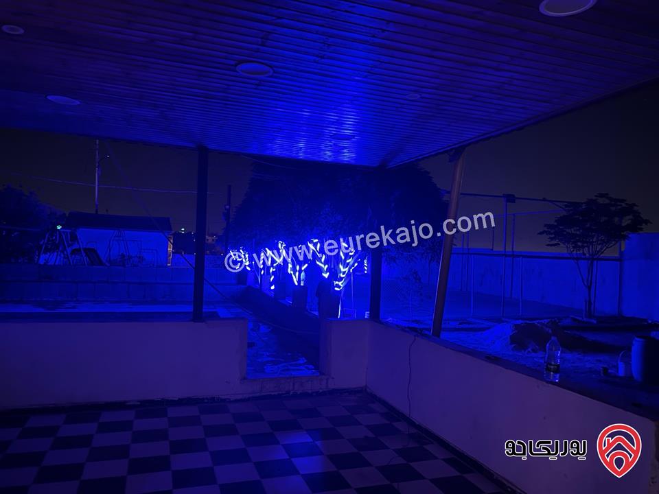 مزرعة وشاليه للايجار اليومي في الرصيفة مقابل القرية العالمية للحيوان