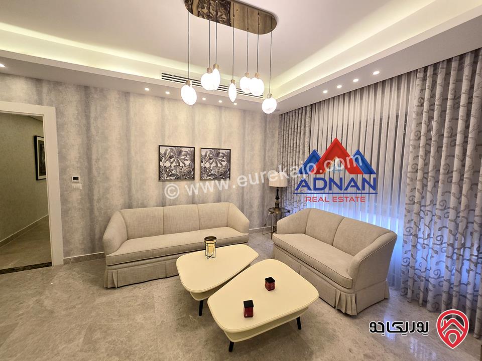 شقة ارضية مفروشة مساحة 250 متر مع كراج ومدخل خاص للايجار في عمان - أم أذينة