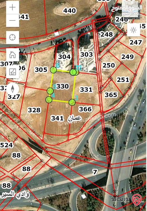 ارض مساحة 1 دونم و 697م للبيع في عمان - عبدون الجنوبي 