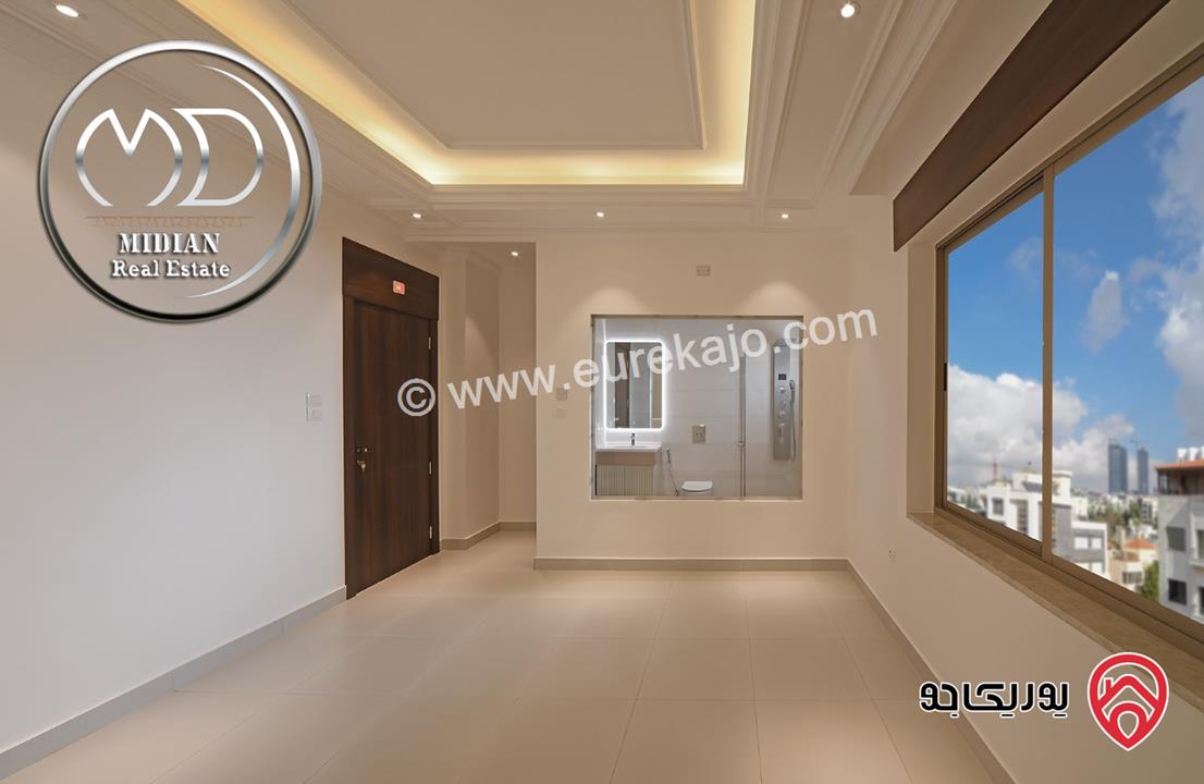 شقق للبيع في عمان - الصويفية مساحات 200م تشطيبات و ديكورات عصرية فاخرة اطلالة رائعة جديدة لم تسكن