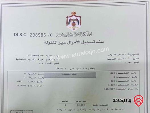 قطعة ارض قوشان مشترك مساحة 411م للبيع في عمان - الذهيبة الغربية بجانب مشروع الشهد 4 واصل كهرباء وشوارع معبدة 