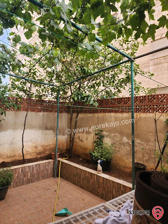 شقة طابق ارضي مساحة 132م داخلي و 35م خارجي للبيع في عمان - ضاحية الأمير حسن خلف كازية الاستقلال