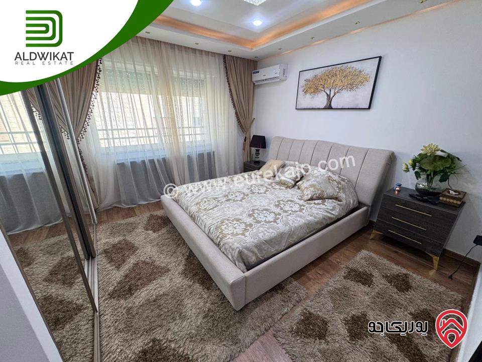 شقة مفروشة للبيع او للايجار في عمان - الصويفية طابق ثالث مساحة 160م ومساحة الترس 10م موقع مميز