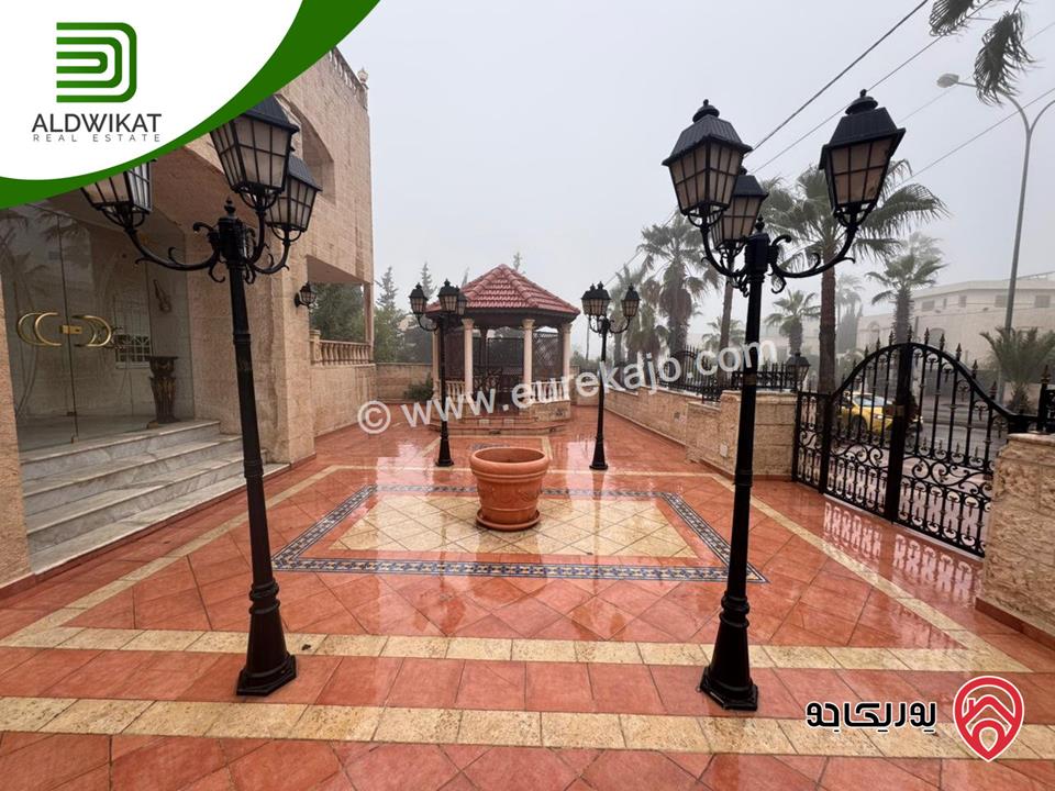 فيلا مفروشة مستقلة للبيع في عمان - ديرغبار مساحة الارض 1000 م مساحة البناء 1050 م