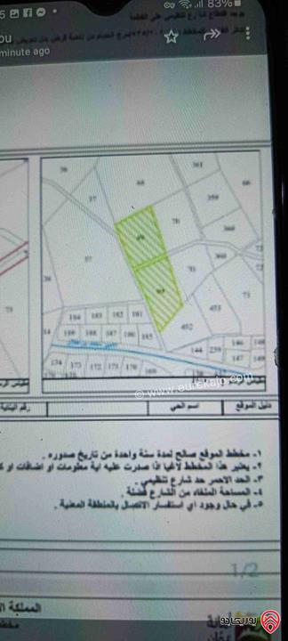 قطعة ارض مساحة 10 دونم للبيع في عمان - مرج الحمام بالقرب من قصر الامير محمد 