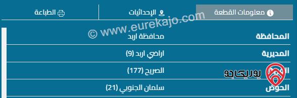 قطعة أرض مساحة 570م للبيع في اربد - الصريح