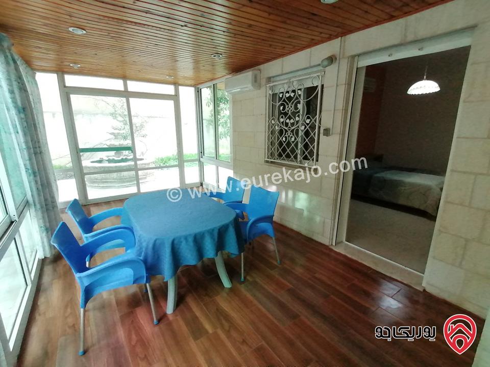 شقة ارضية مساحة 196م مفروشة مع حديقة 150م للبيع في عمان - الدوار الرابع مقابل جسر عبدون - المنطقة الدبلوماسية