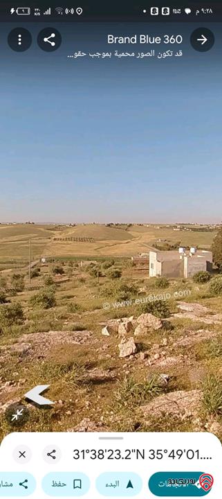 قطعة ارض مساحة 6 دونم مادبا - دليلة الحمايدة